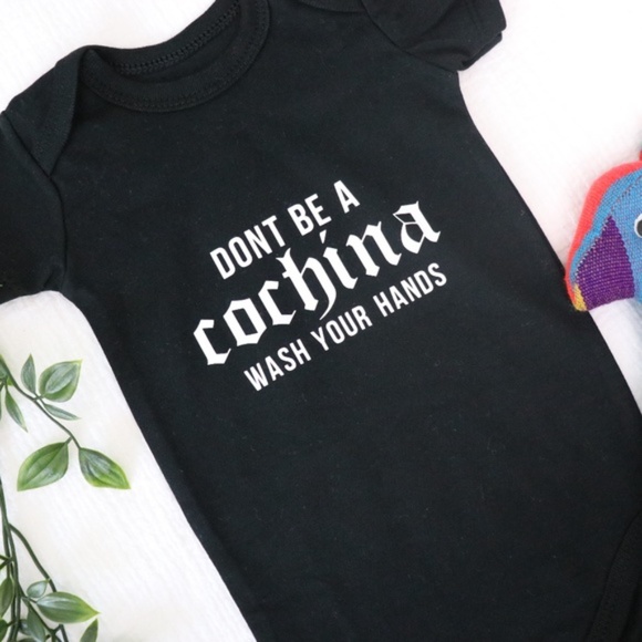 *LAST ONE* Don't Be A Cochina Onesie 0-3 Months - Picture 2 of 3